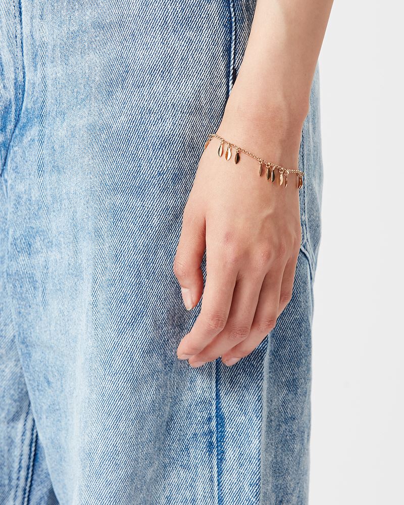 BRACELET METAL SHINY LEAF