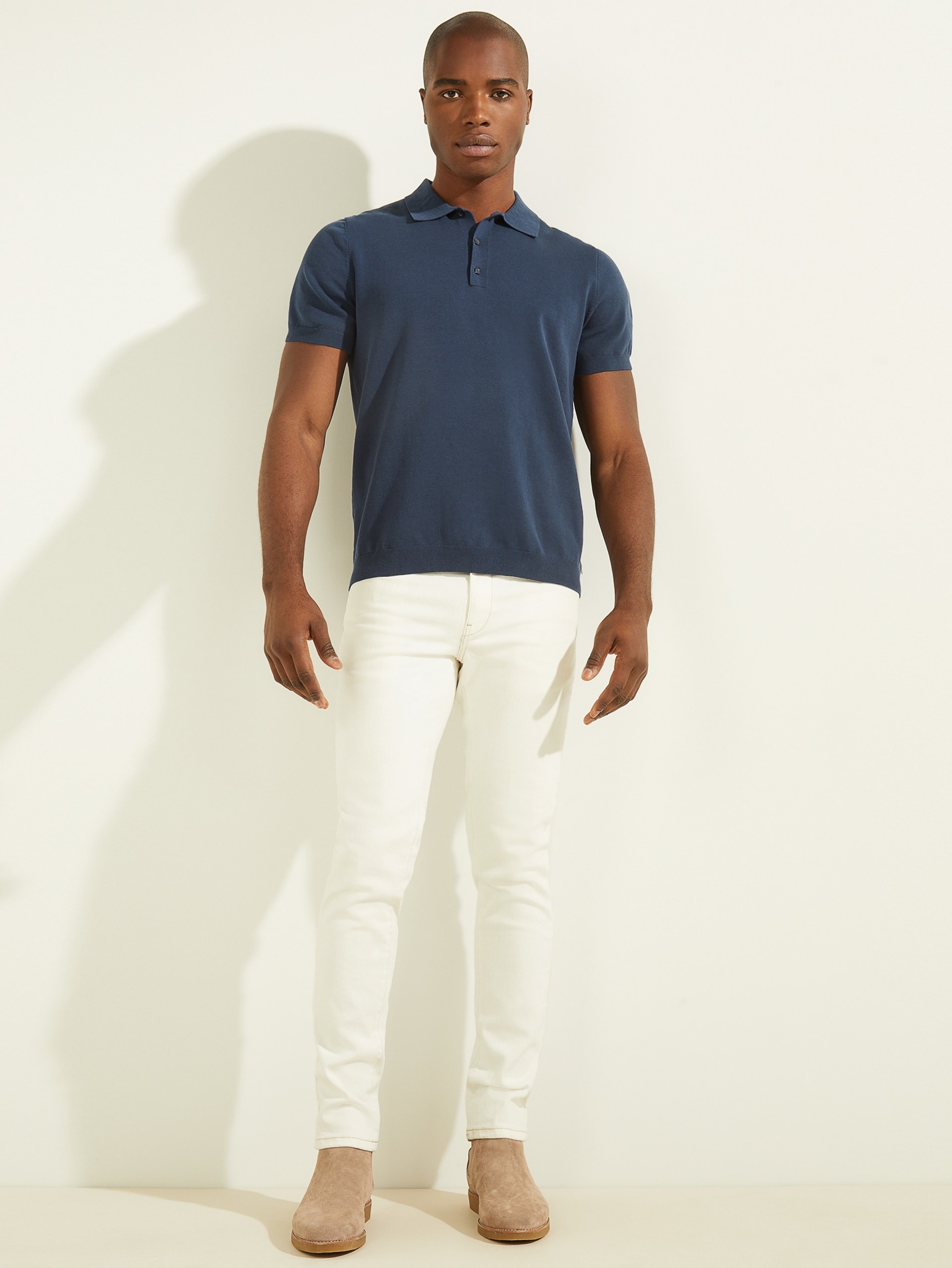 Polo de suéter de desempenho formal