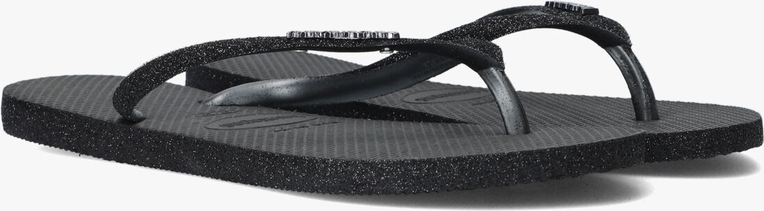 zwarte havaianas teenslippers slim sparkle ii