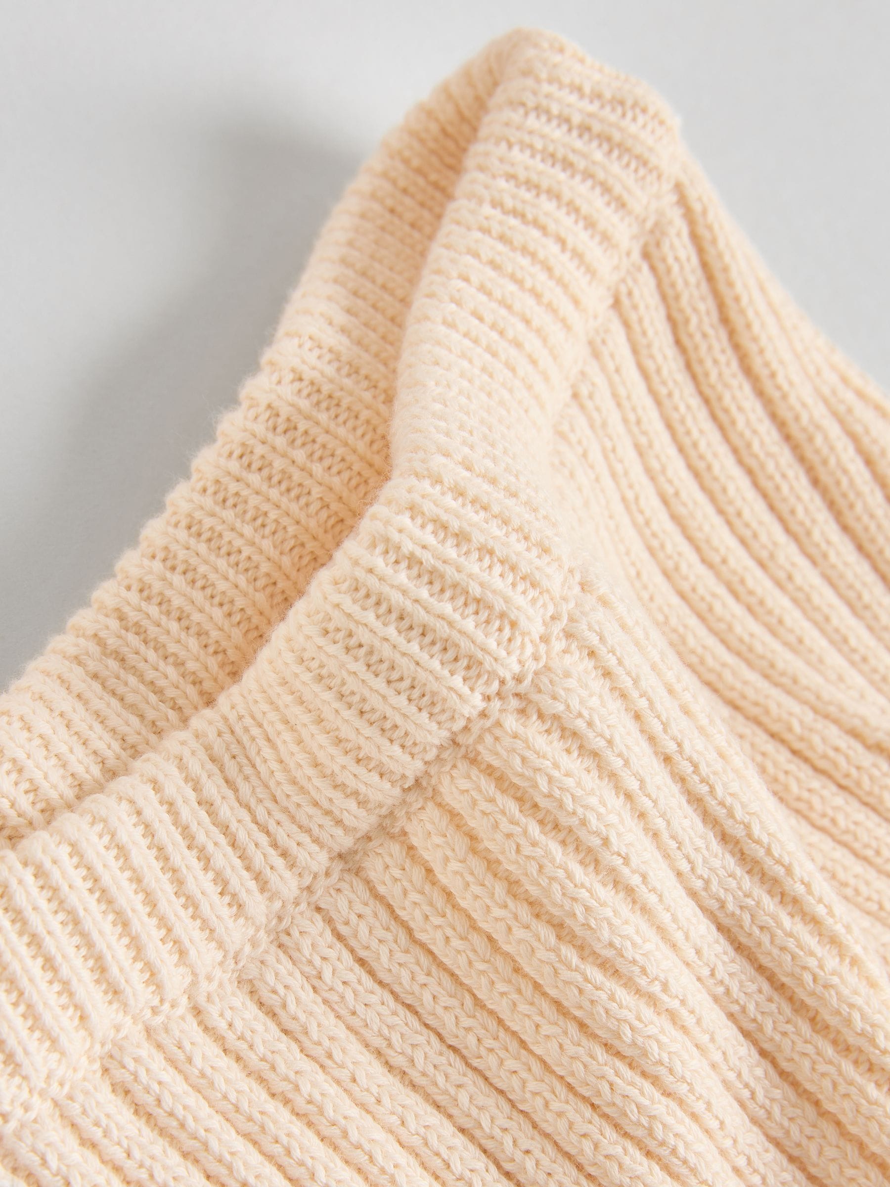 crème met borduursel - 2 -delige gebreide baby set met vest en legging (0mnd -3jr)