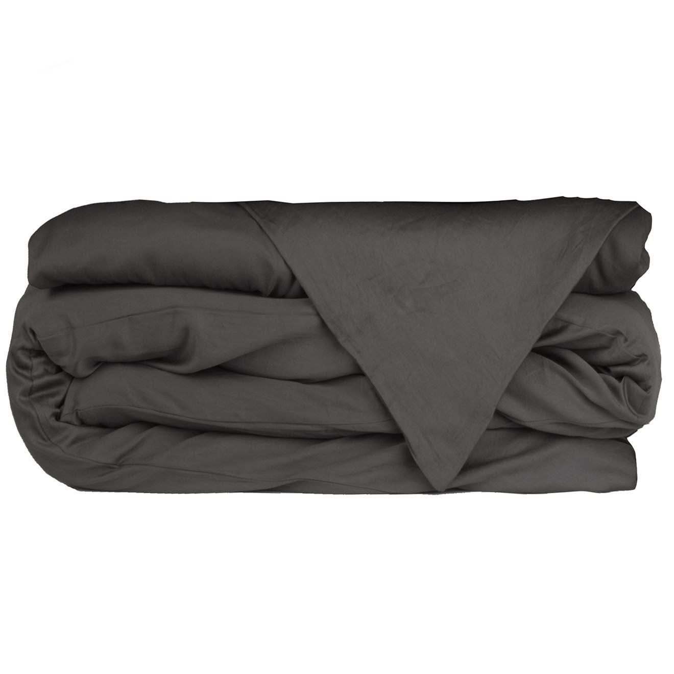 Febronie Drap plat 100% Satin de Coton Julia charbon