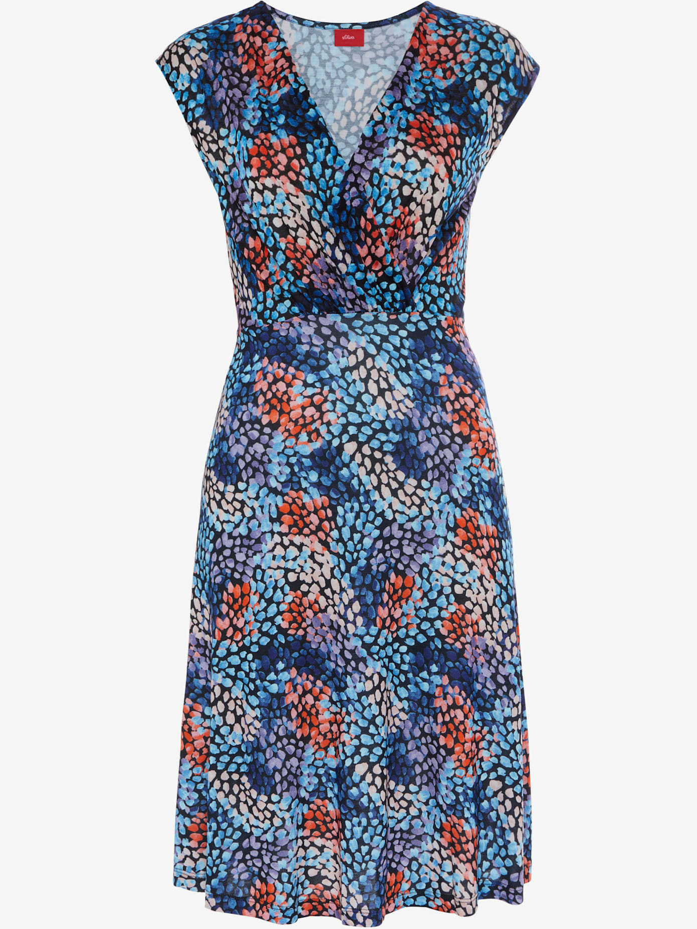 Robe en jersey encolure en v dégagée