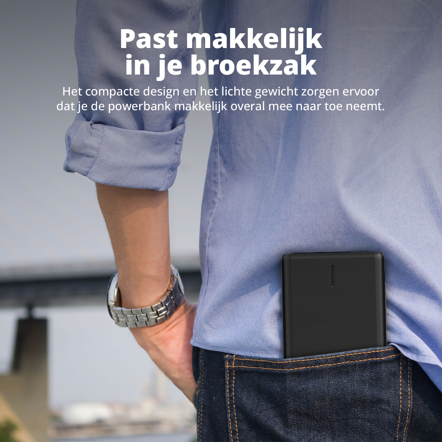 FlinQ 20.000 mAh powerbank - Black