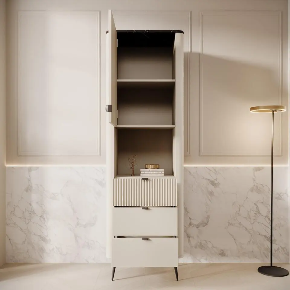 Meubella - Wandkast Mace - Beige - 60 cm