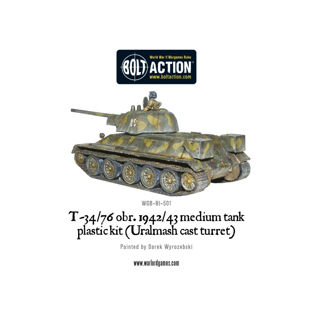 Bolt Action - Soviet -T34/76 Medium Tank (plastic boxe)