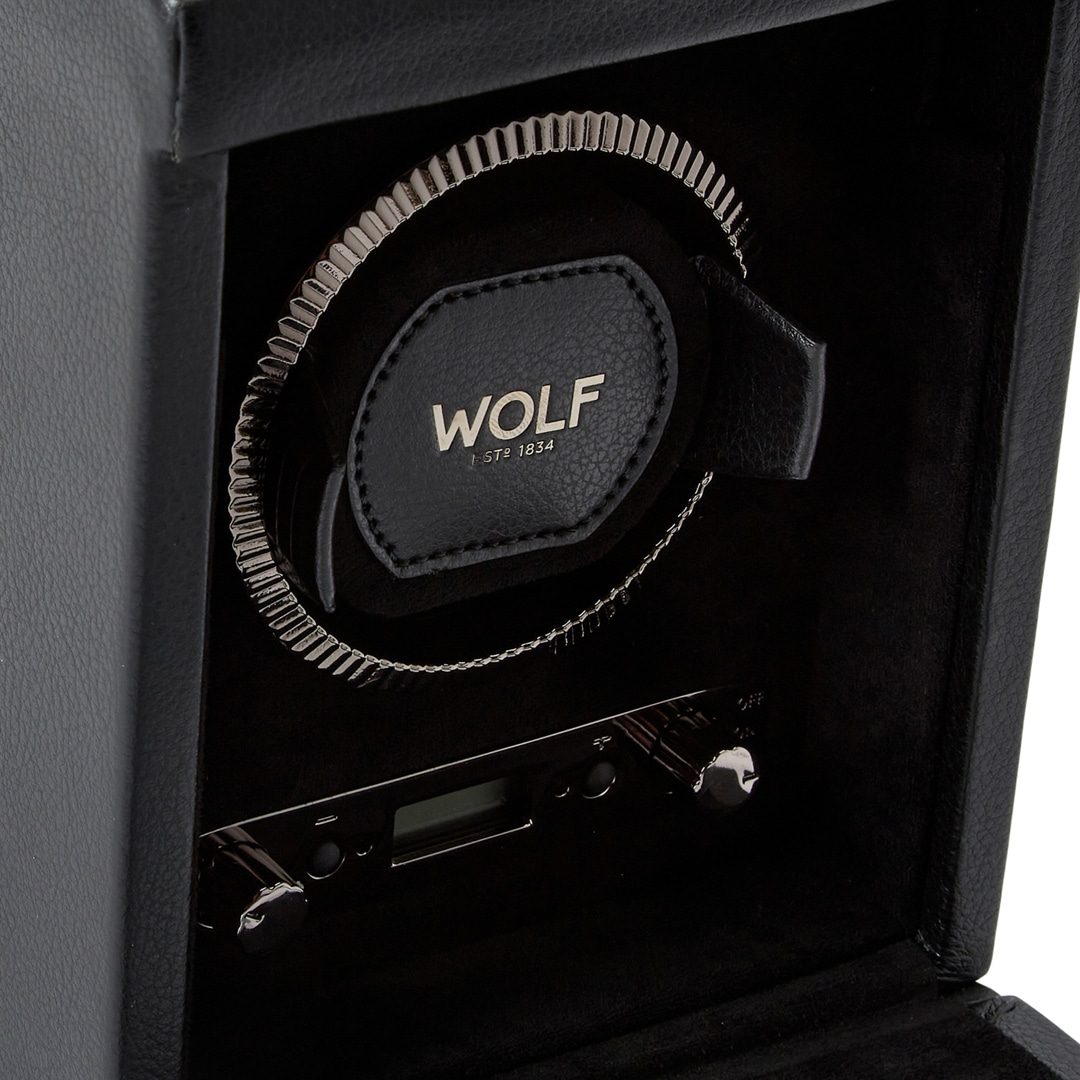 Wolf 1834 British Racing Single Uhrenbeweger Schwarz