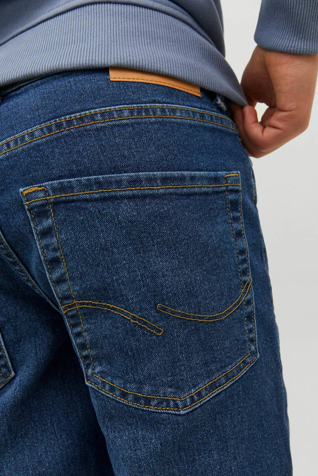 JACK & JONES slim fit jeans JJIGLENN JJORIGINAL blue denim