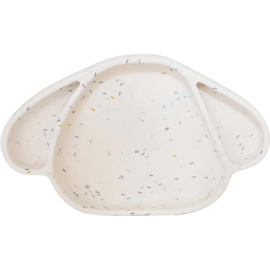 the cotton cloud Teller mit Saugfuss aus Silikon Milo Confetti
