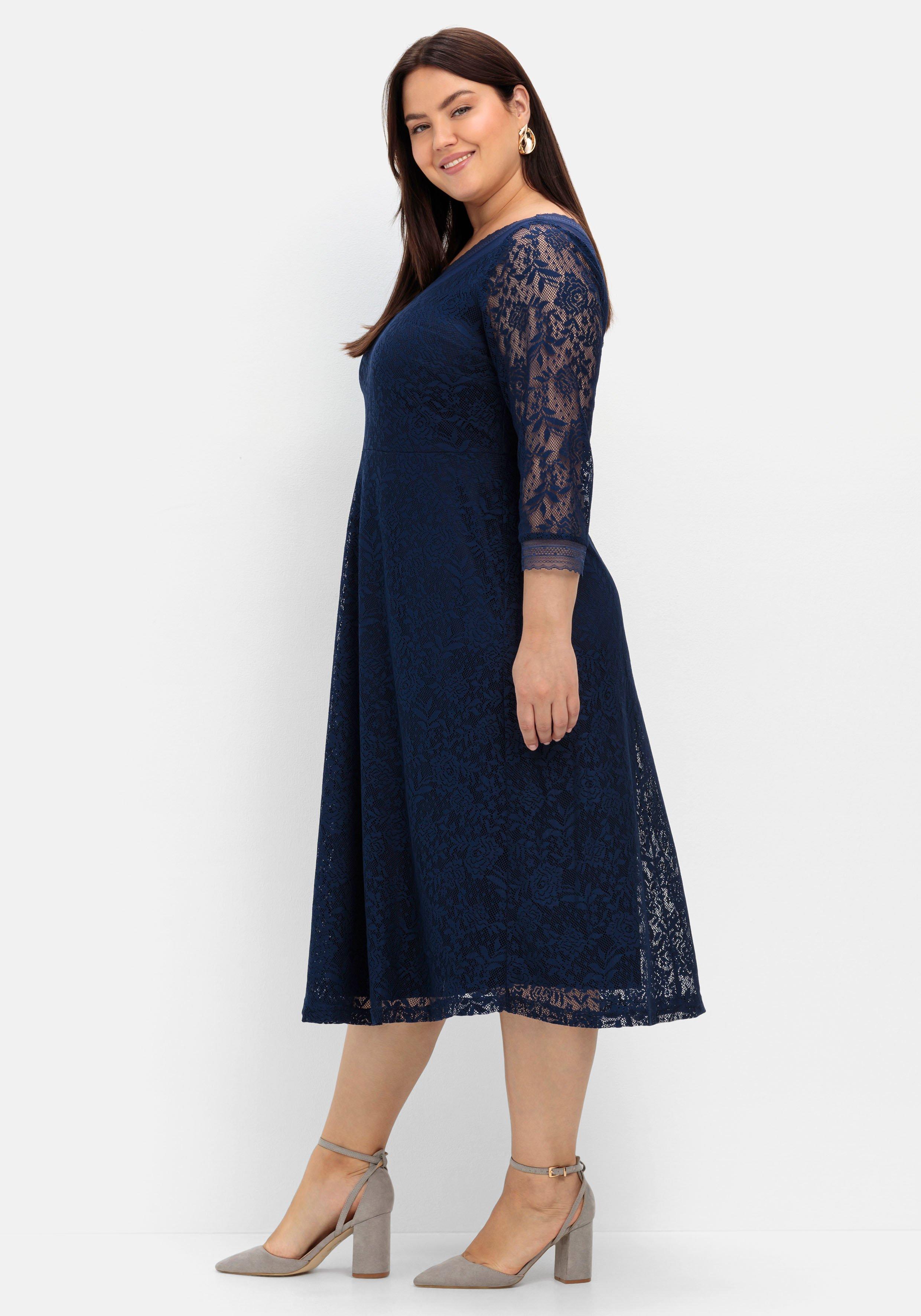 Abendkleid aus floraler Spitze
