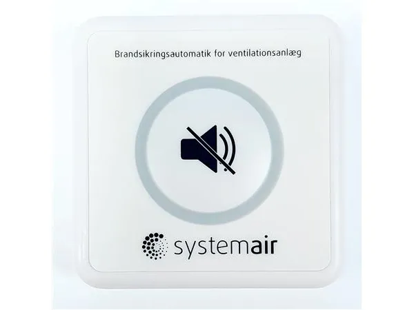 SYSTEMAIR Fejlpanel BR-A5 FP med akustisk og visuel alarm til brandsikringsautomatik A5 iht. DS428:2019.