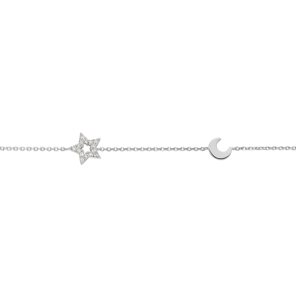 Bracelet Dalie Or Blanc Diamant