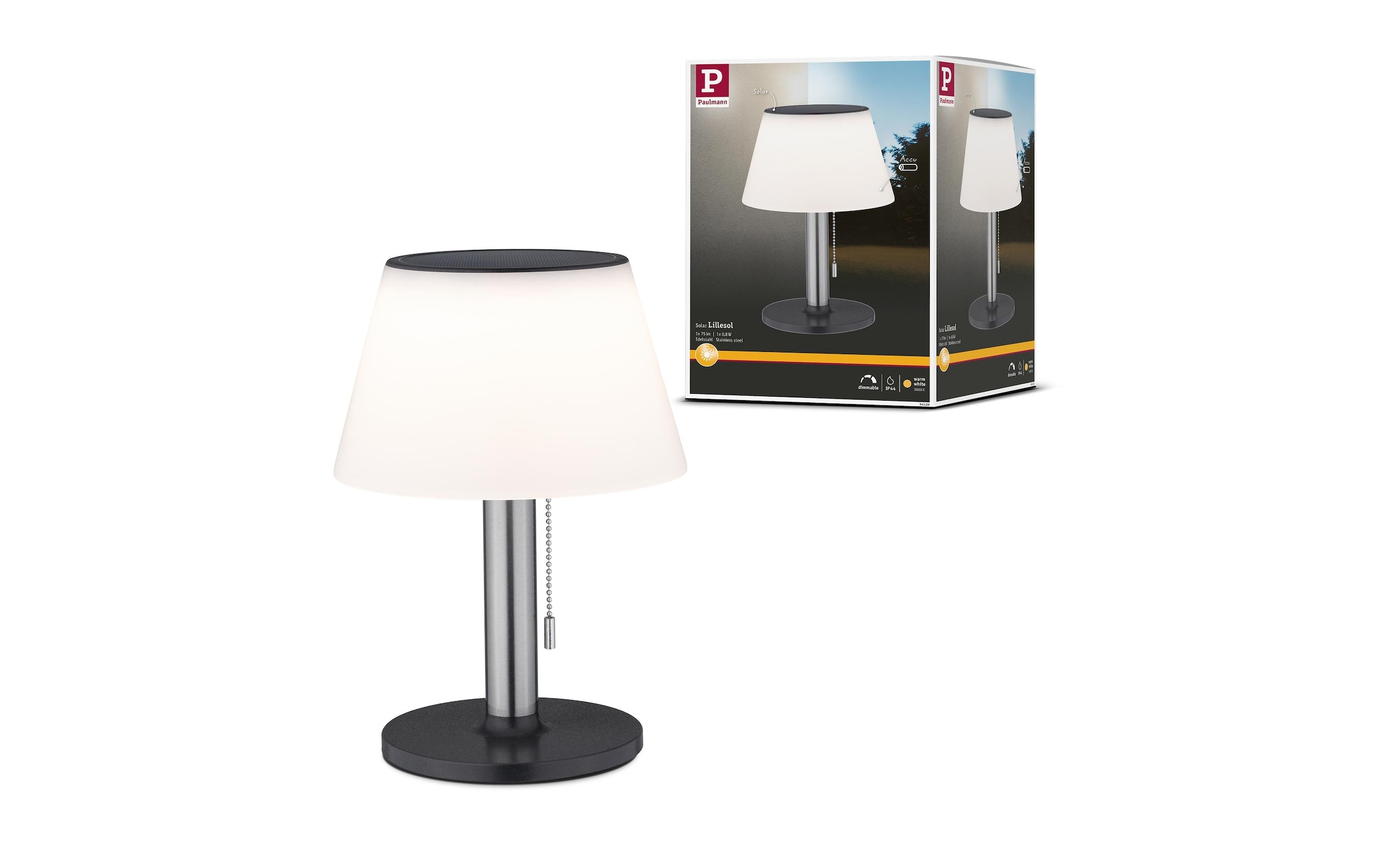 Paulmann LED Tischleuchte »Solar Outdoor« Warmweiss