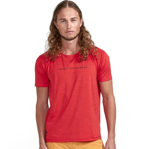 Maillot VTT CRAFT ADV GRAVEL SS TEE REDDISH-MELANGE