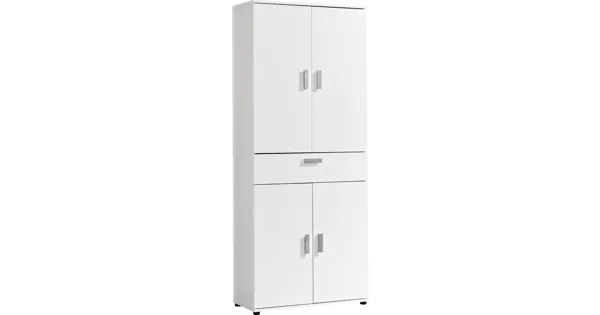 Mehrzweckschrank Kreta 5 Dekor weiss 75 x 184 x 35 cm