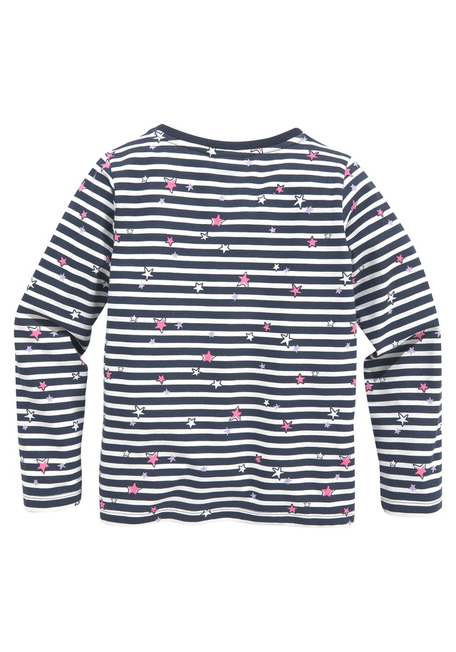 KIDSWORLD Langarmshirt »Vollzeit Prinzessin«, Langarm,  Basic-Passform,  mit Sternmuster,  Rundhalsausschnitt