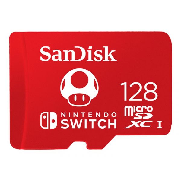SanDisk 128GB Micro SDXC UHS-I U3 Nintendo Switch - SDSQXAO-128G-GNCZN