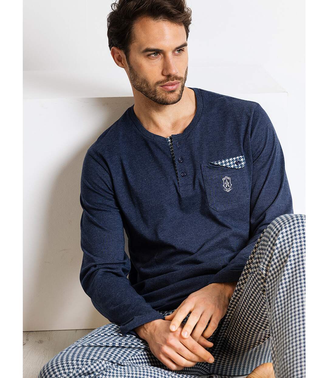 Pyjama tenue d'intérieur pantalon et haut Pata De Gallo Admas