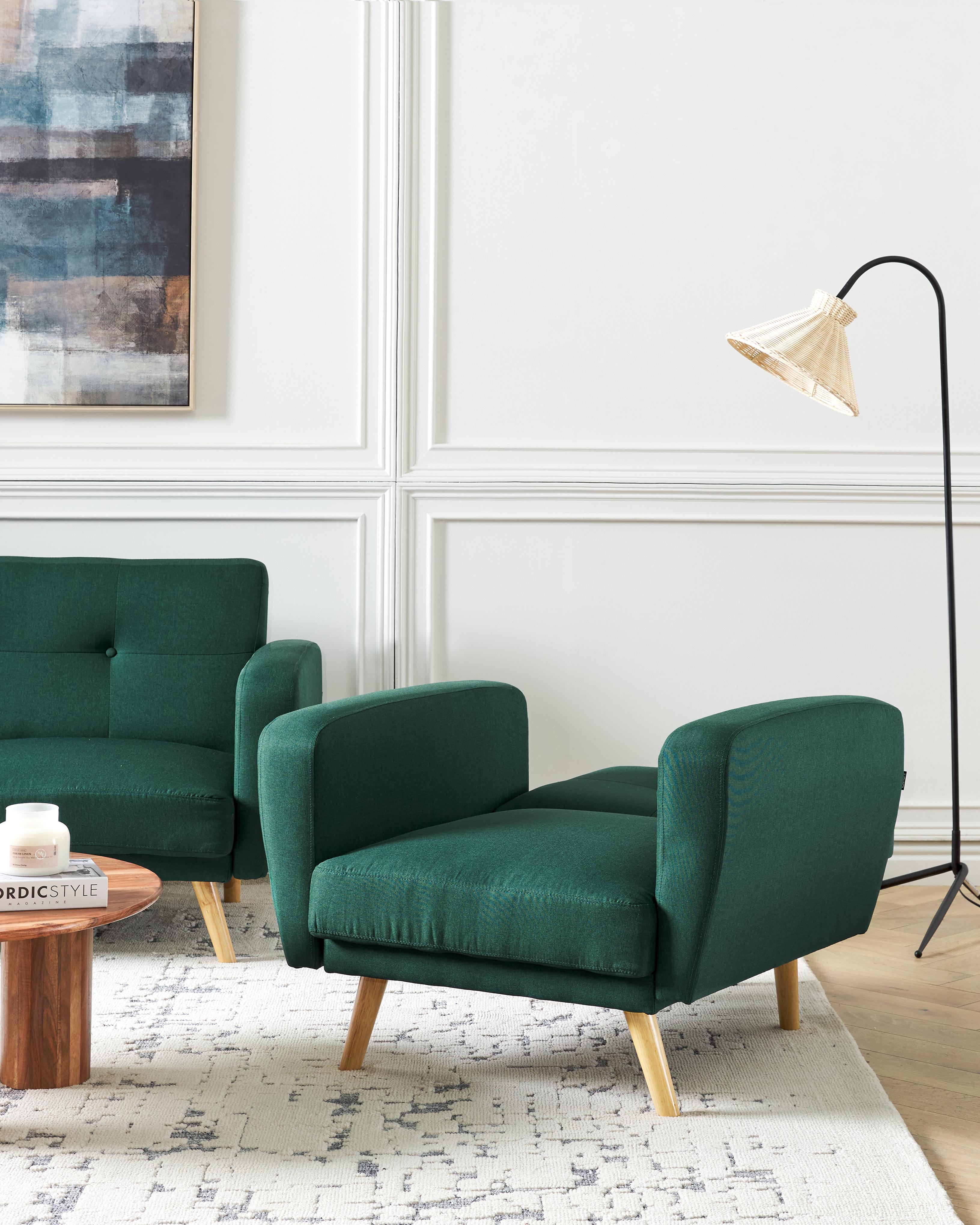Fauteuil FLORLI Stof Donkergroen