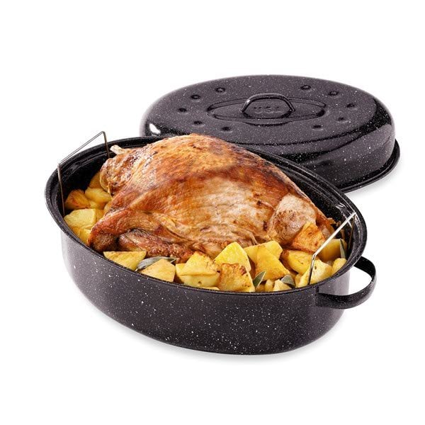 Lot Roaster 4 8 personnes avec grille Graniteware