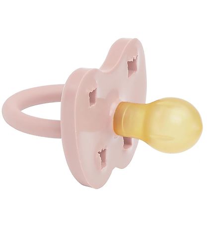 Hevea Schnuller - 0-3 mt. - Naturgummi - Powder Pink. Blumen