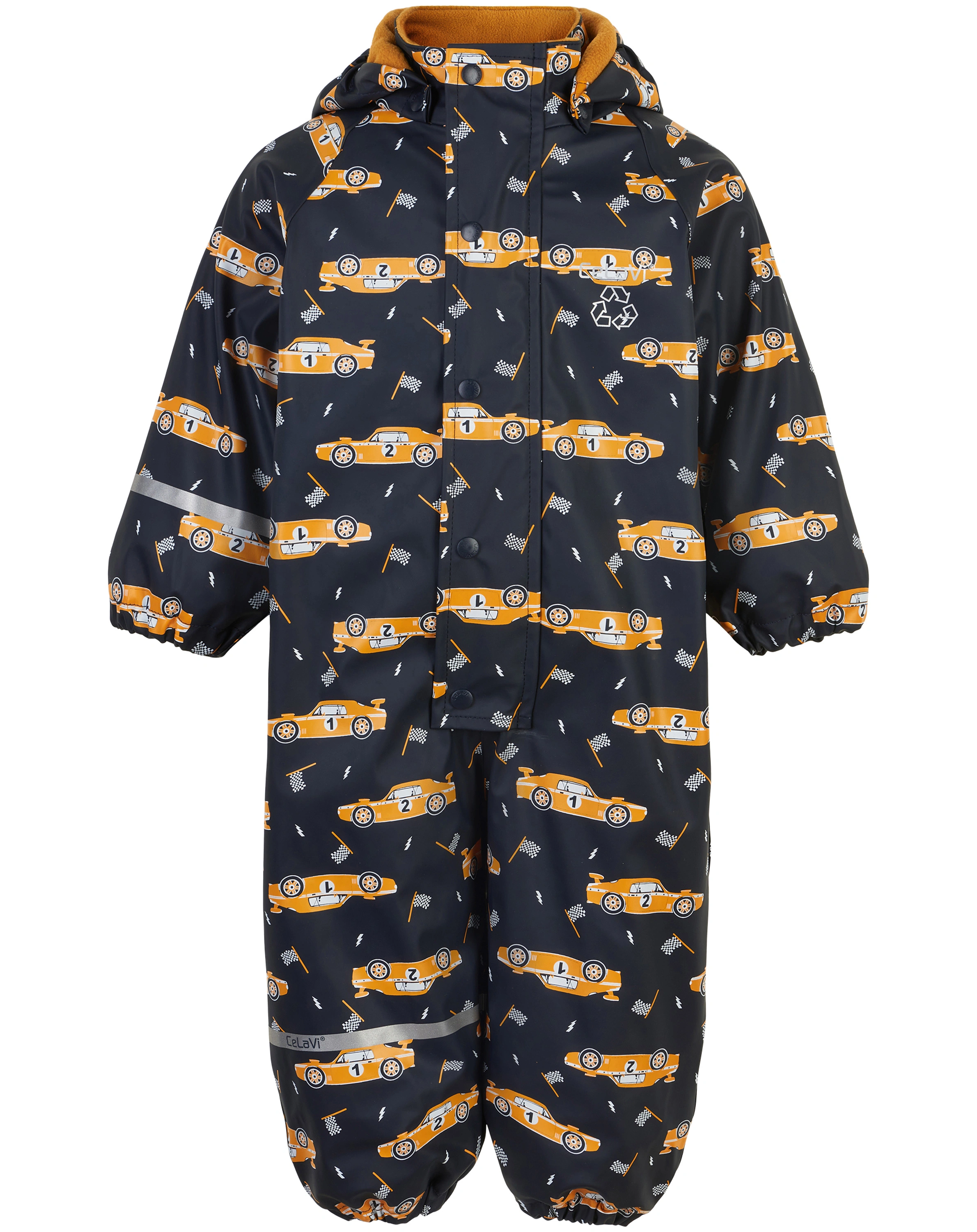 Regenanzug FASHION - CAR mit Innenfleece in navy