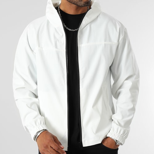 Veste Zippée A Capuche 0229 Blanc