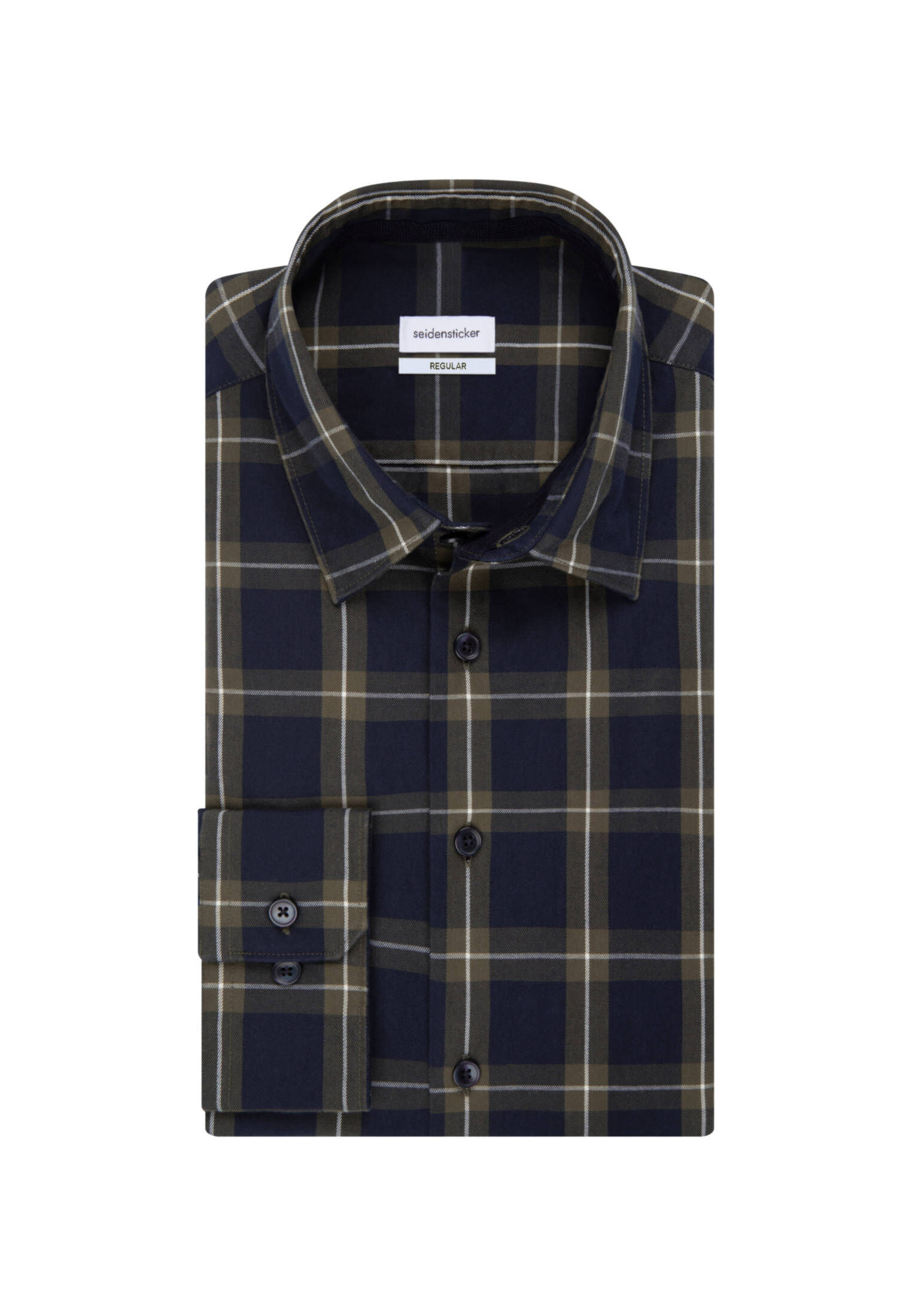 Seidensticker| Herren Casual Hemd Schwarze Rose