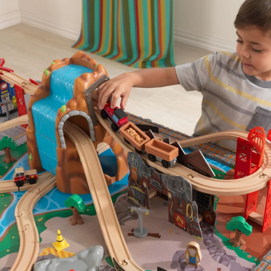 Kidkraft® Wasserfall Eisenbahntisch & Spielset