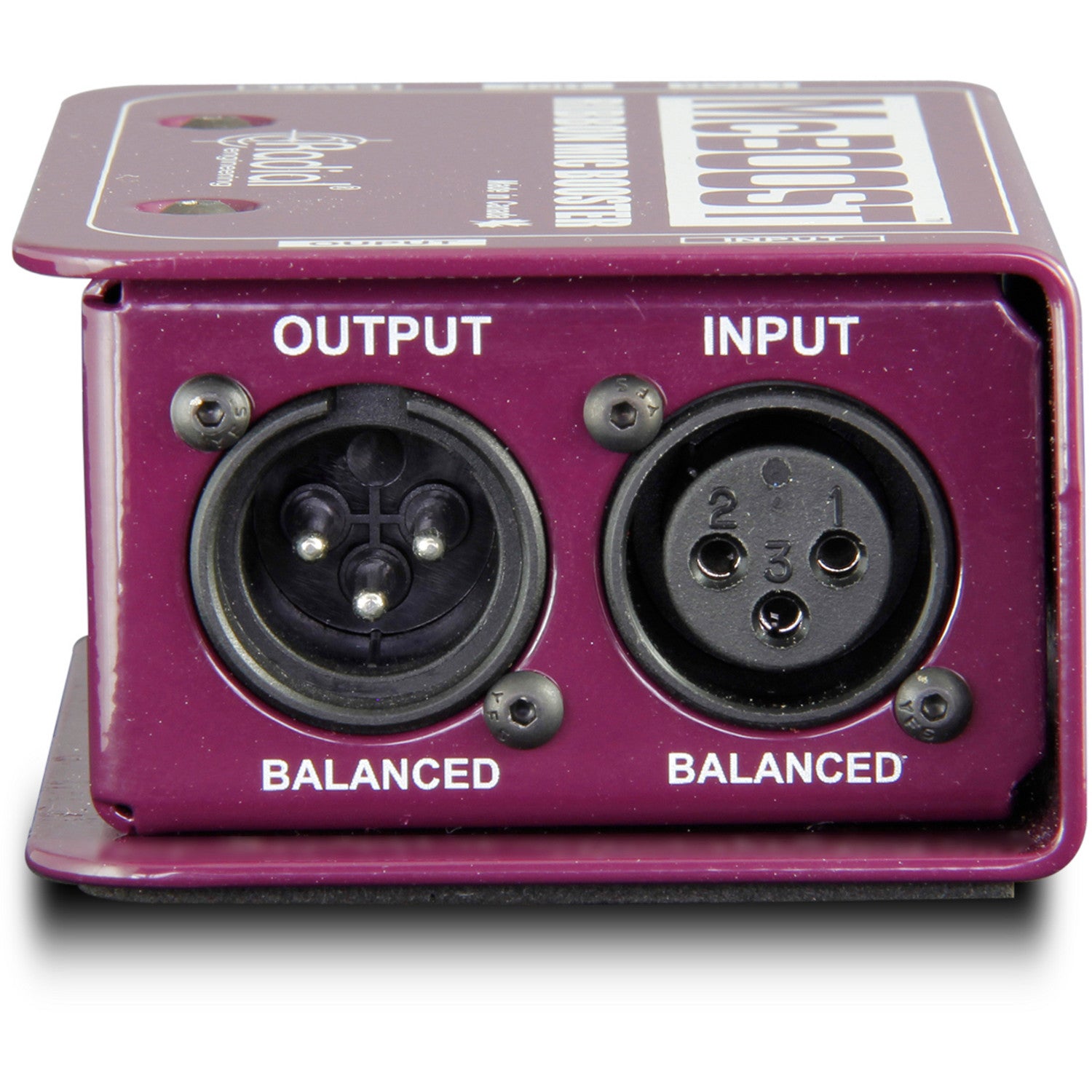 Radial McBoost booster voor dynamische en ribbon microfoons