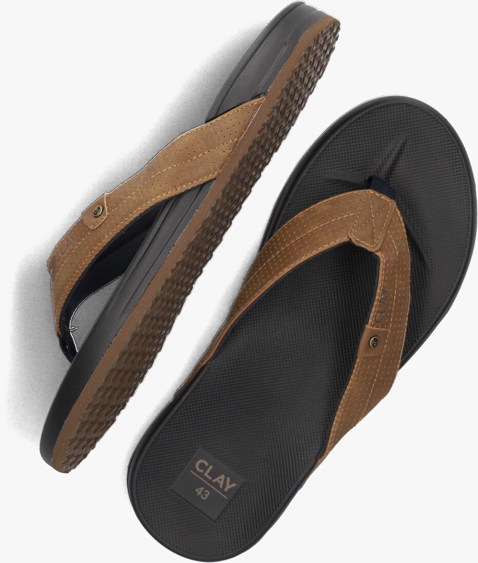 CLAY cognac clay slippers clay004