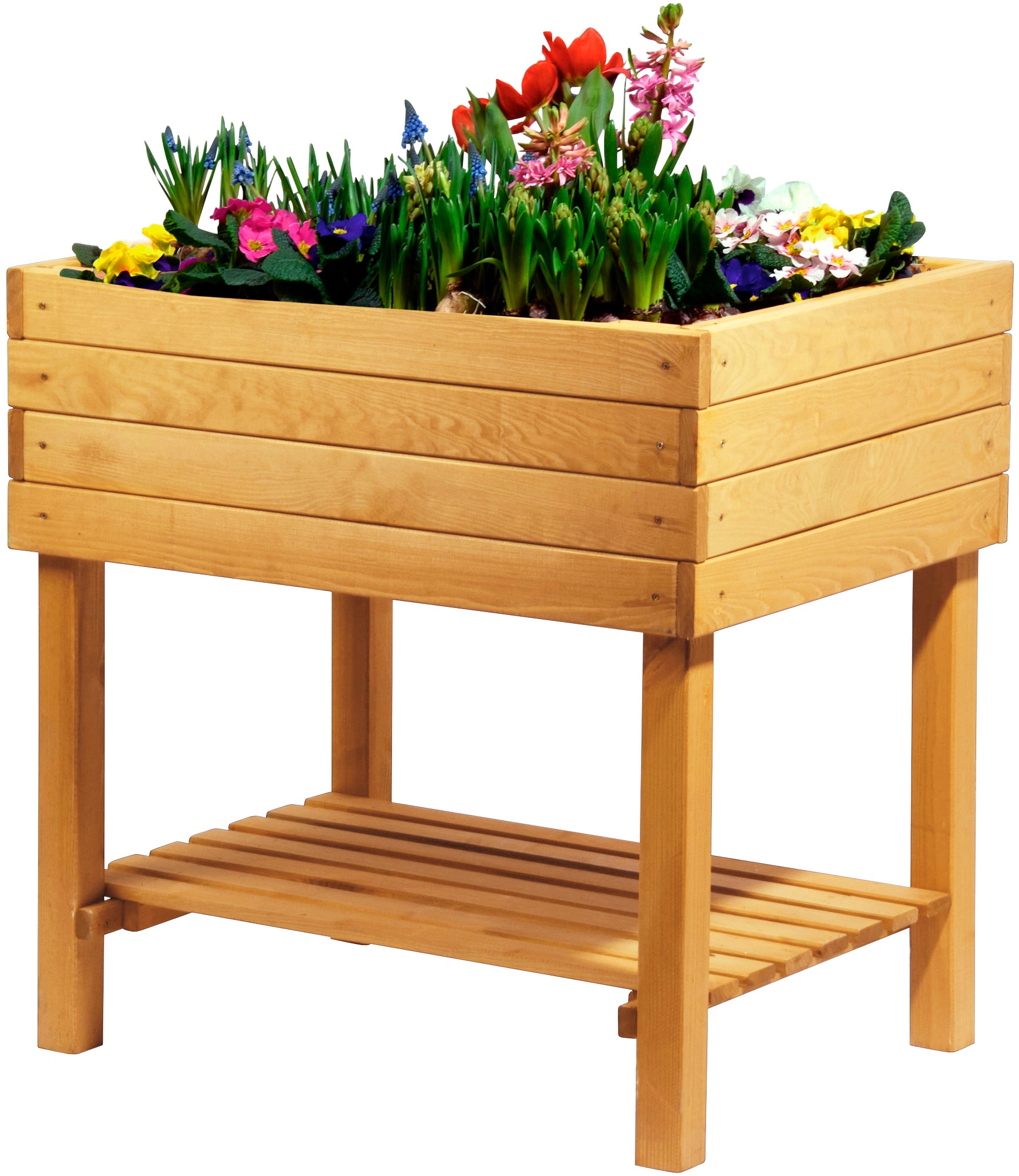 dobar Hochbeet BxTxH: 80x60x80 cm, mit Ablagefläche