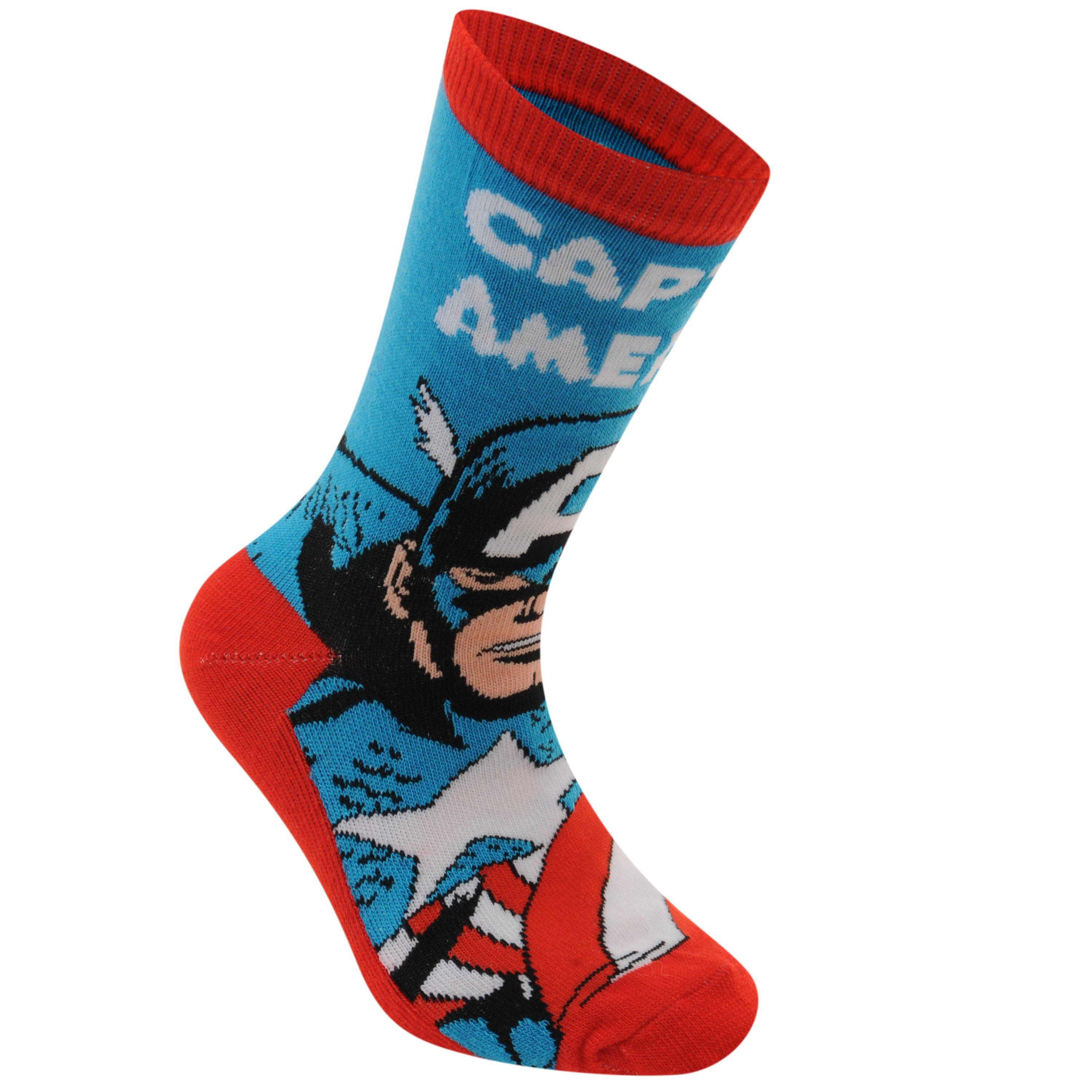 Character Marvel 3 Pack Crew Socks Childrens