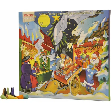 Knox Adventskalender mit 24 Räucherkerzen, sortiert