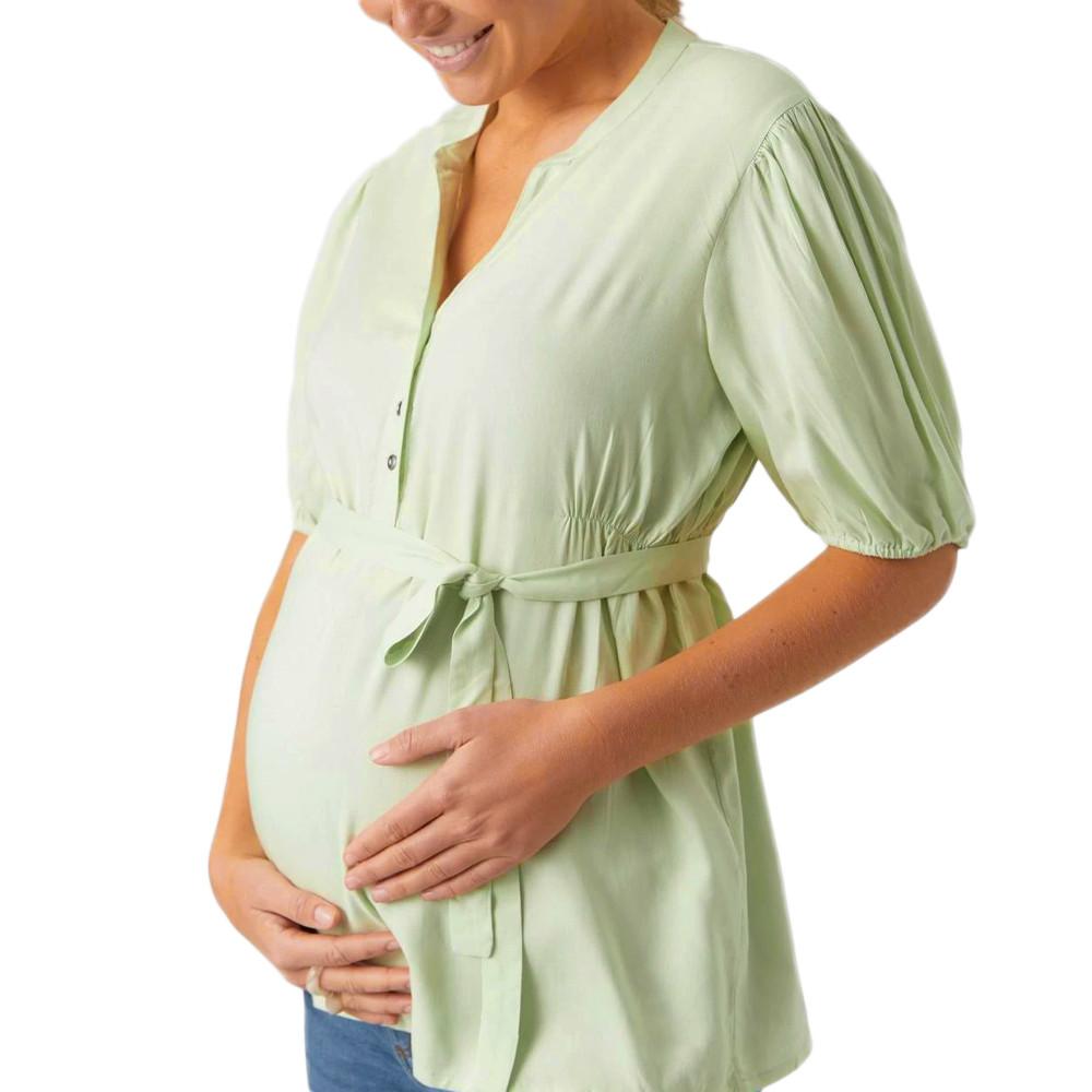 Mamalicious Blouse de Grossesse Verte Femme Mamalicious Mercy Lia