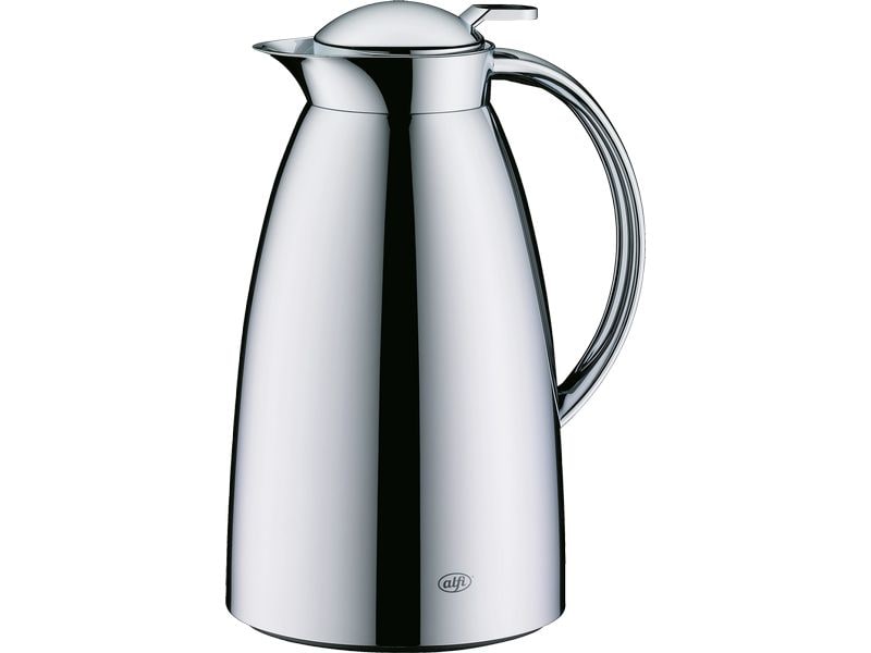 Alfi Thermoskanne Gusto 1000 ml, Silber Isolierkanne aus Edelstahl