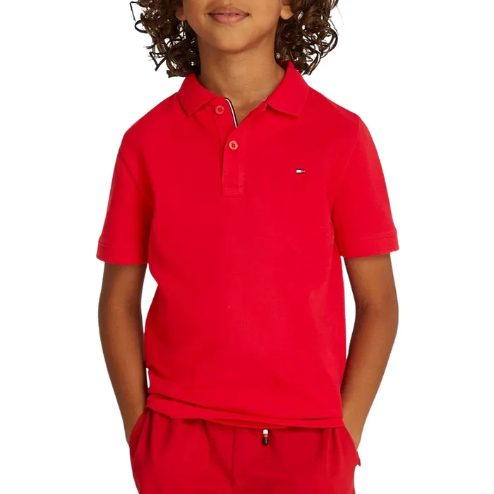 Tommy Hilfiger Contrast Flag Polo Junior