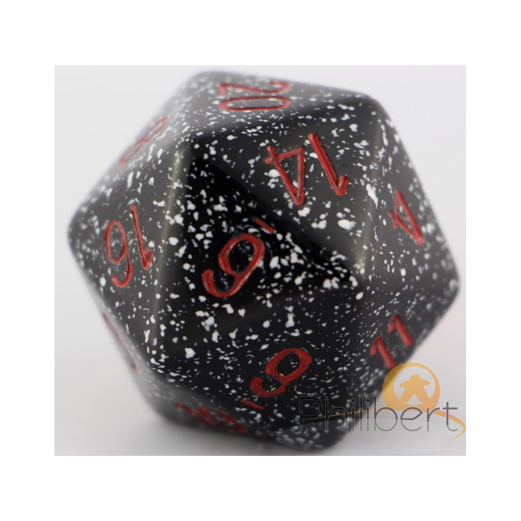 Dé 20 Faces Speckled 34mm