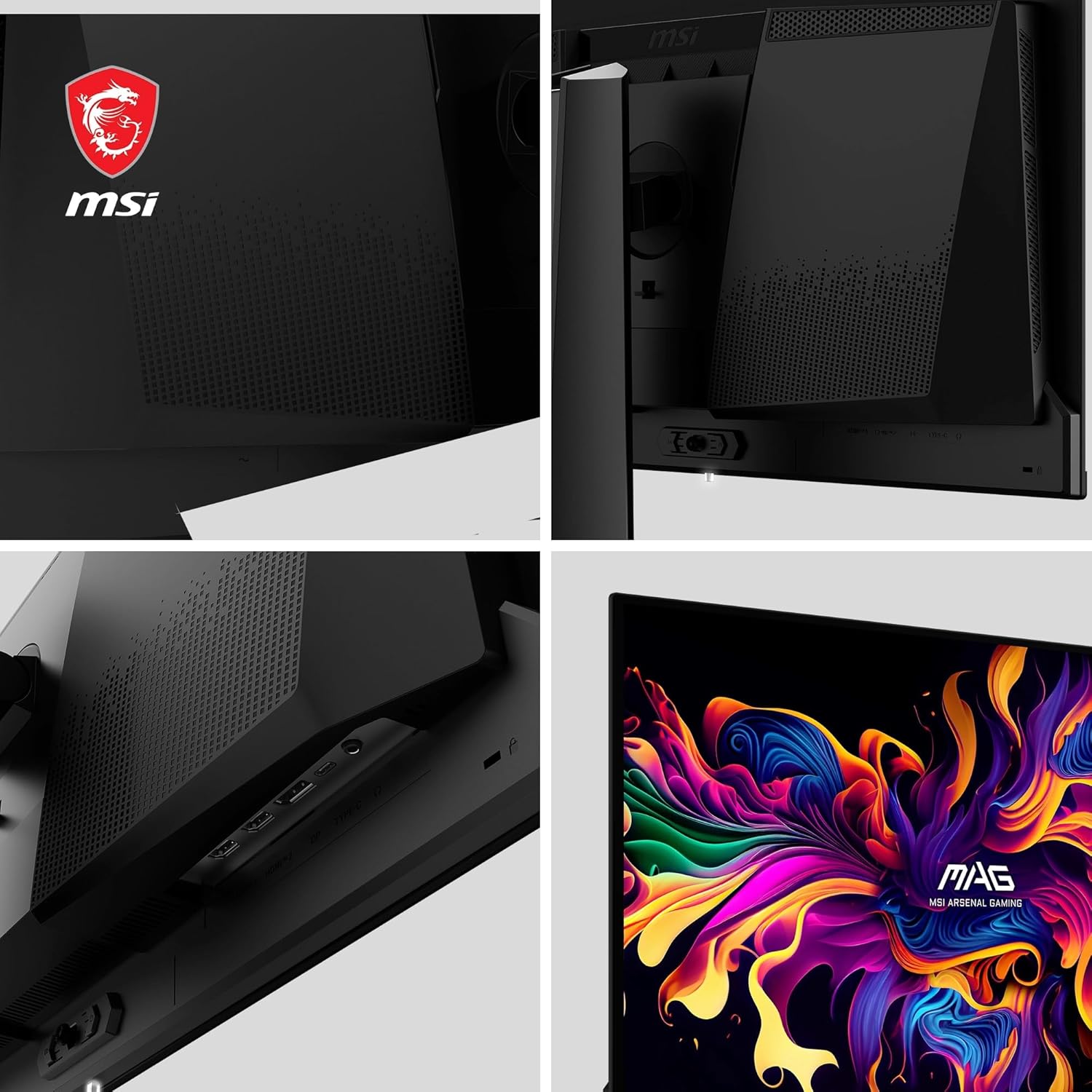 MSI MAG 271QPX QD-OLED écran gaming 26.5 pouces WQHD - Dalle 2560 x 1440 Quantum Dot OLED, 360Hz / 0,03ms, 99.1% DCI-P3, ΔE≤2, DisplayHDR True Black 400 - DP 1.4a, HDMI 2.1, USB Type-C