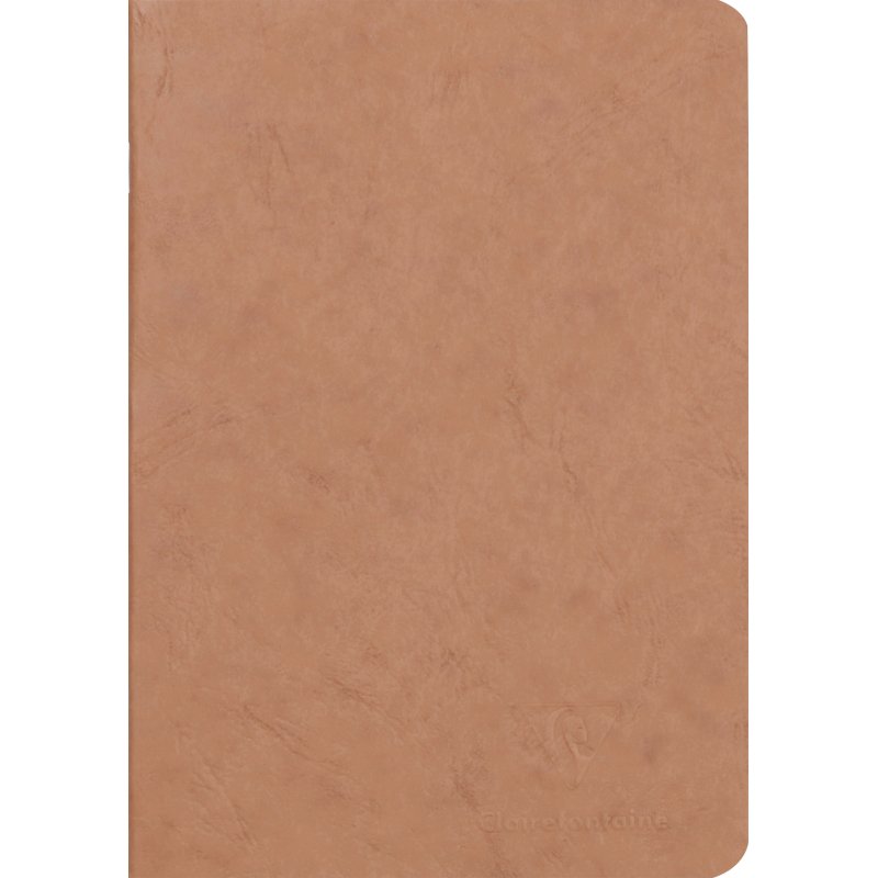 Cahier piqué Clairefontaine Age Bag 14,8 x 21  tabac - uni - 96 pages