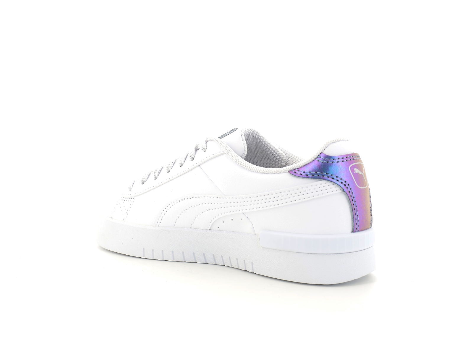 Puma-386194 Synthétique Blanc Argent