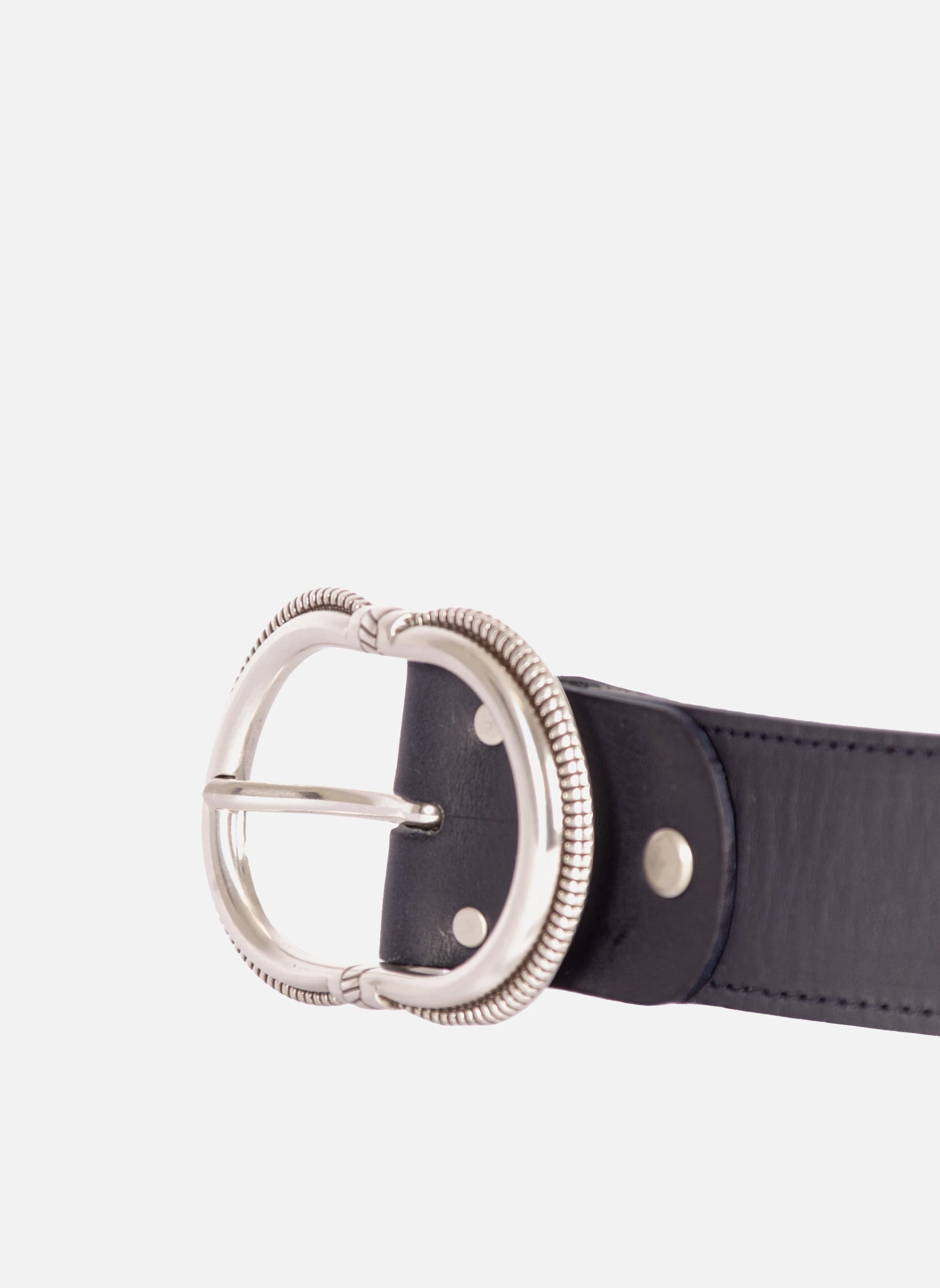 Ceinture camargue cuir | Bleu