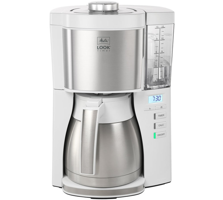 Cafetière blanche Melitta Look V Therm Timer 1025-17 blanche + offre cadeaux