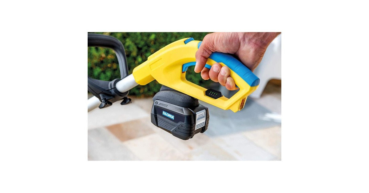 GloriaMultibrush li-on PLUS accu borstel  (Geel, Accu en lader niet inbegrepen, POWER FOR ALL)