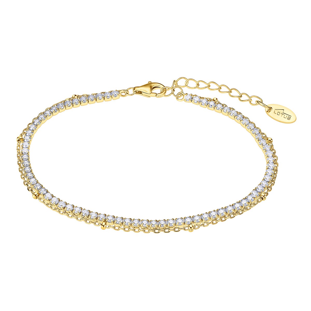 Bracelet Lotus Silver Pure Essentials doréStyle Tennis