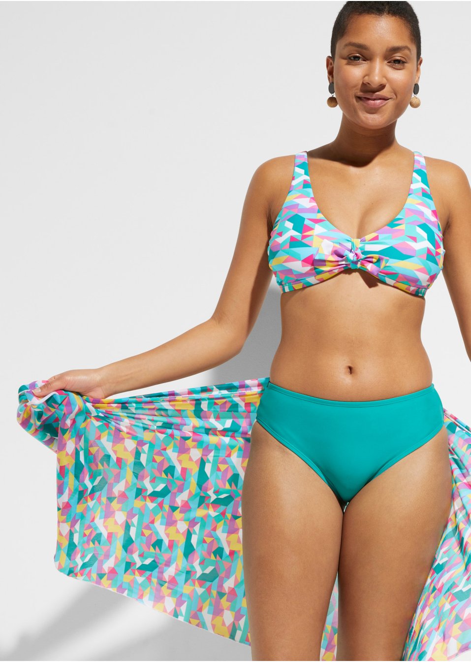 Bikini en pareo (3-dlg. set)
