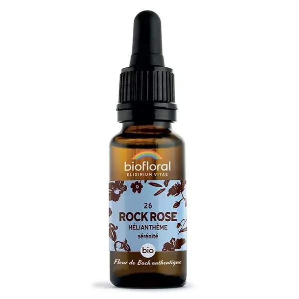 Florais de Bach Biofloral 26 - Rosa-do-deserto (Heliantheme) - Frasco conta-gotas orgânico de 20 ml