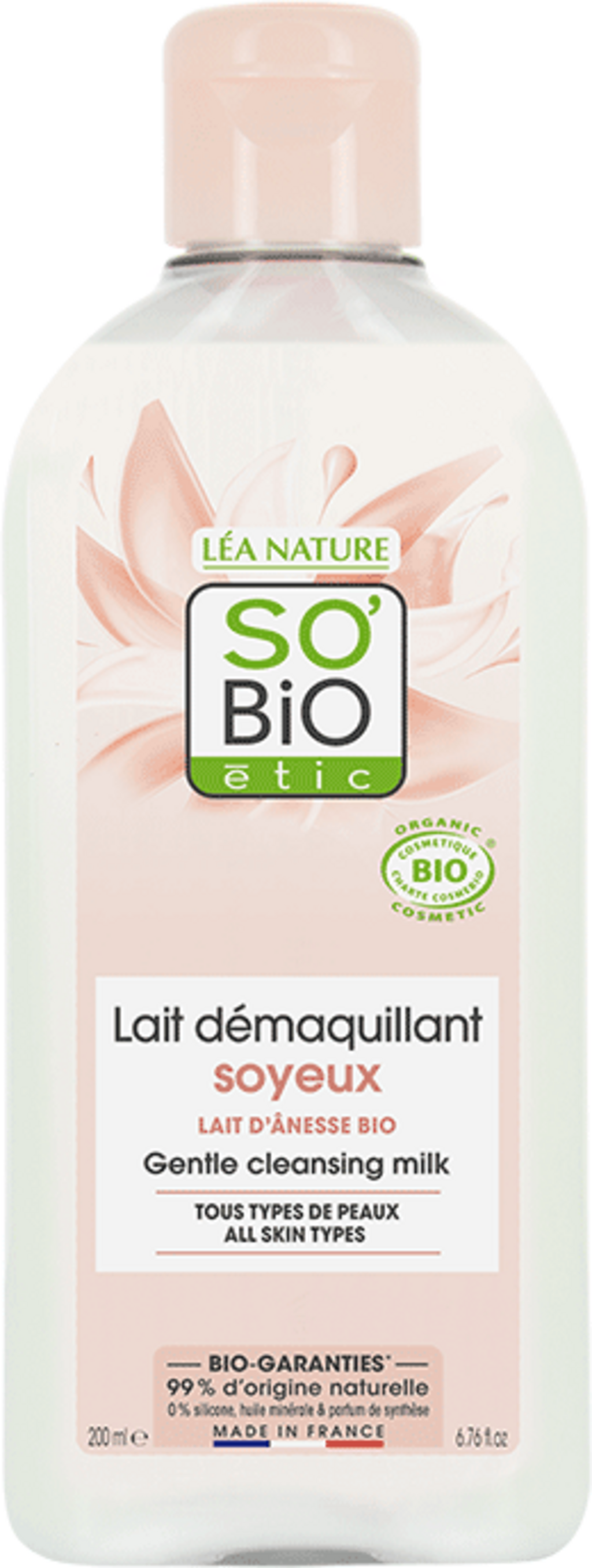 LÉA NATURE SO BiO étic  Eselsmilch Reinigungsmilch, 200 ml