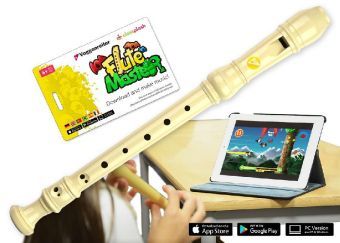 Kunststoff-Blockflöte mit App FLUTE MASTER – Barocke Griffweise