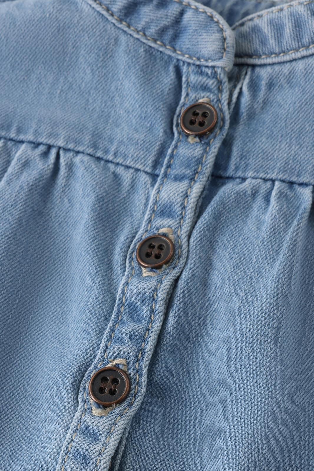 Noppies Baby Blouse - Light Blue Denim