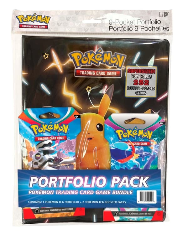 Pokemon - P?rm 9-pocket Portfolio + 2 boosters - Kortspill